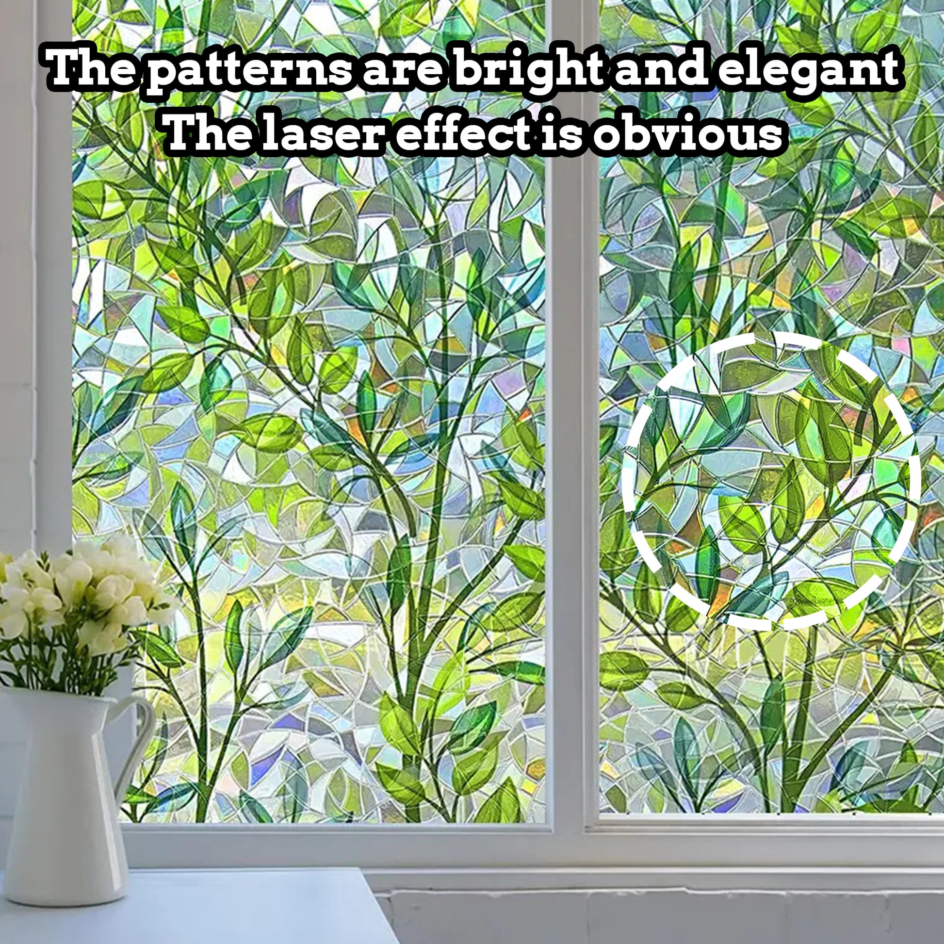 1 Count Window Privacy Film, Static Cling Removable Window Tint, Sun and UV Blocker for Glass Doors, Reflective Mirror Privacy Film