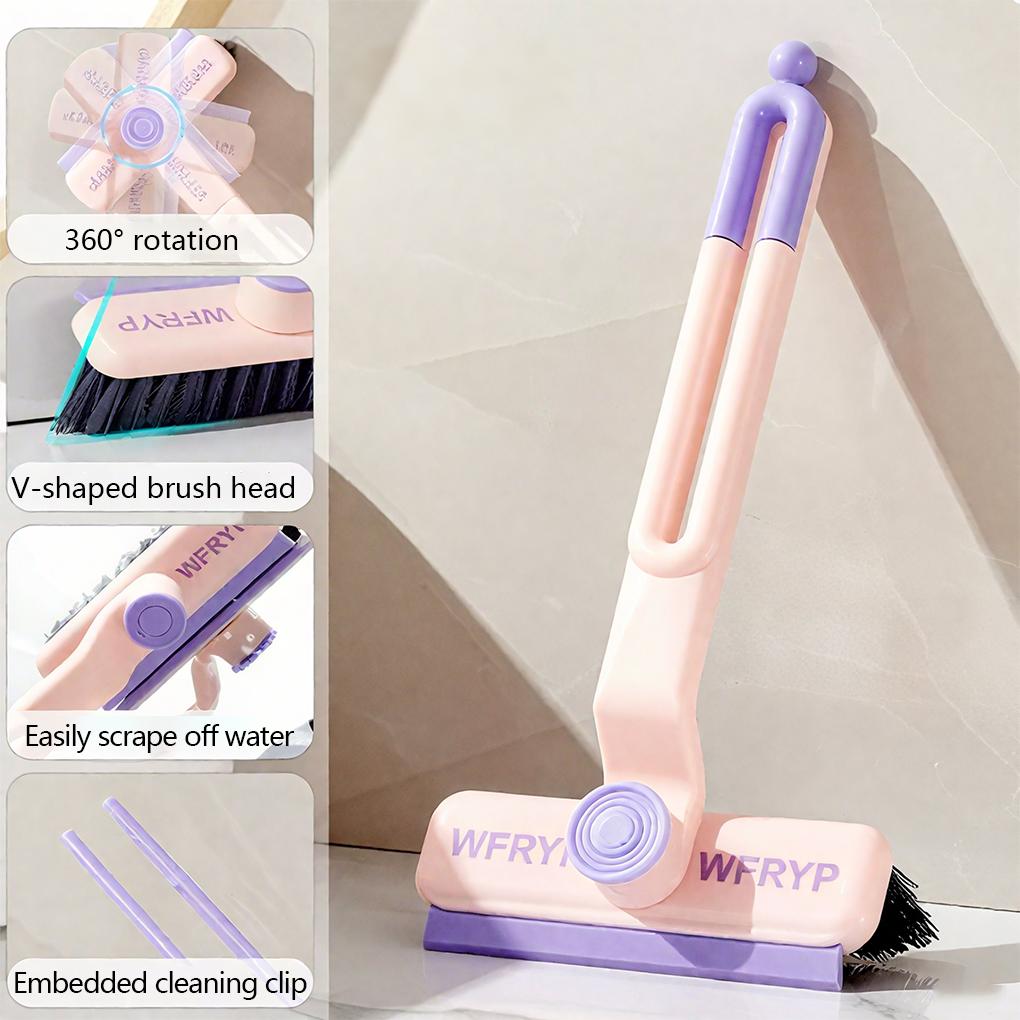 Multi-Function Rotating Crevice Cleaning Brush, 360-Degree Rotating Crevice Household Cleaning Brushes, No Dead Corners Hard Bristle Crevice Gap Brush Tool for Bathroom Household Kitchen