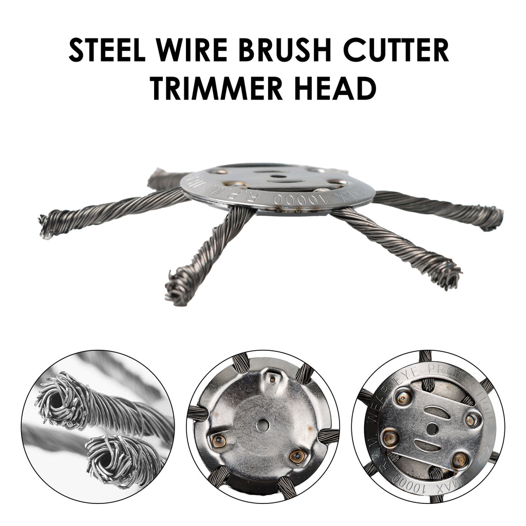 1 Count Steel Wire Weed Trimmer Head, Durable Steel Wire Replacement Head for Weed Eater, Efficient Grass Trimmer for Lawn Care