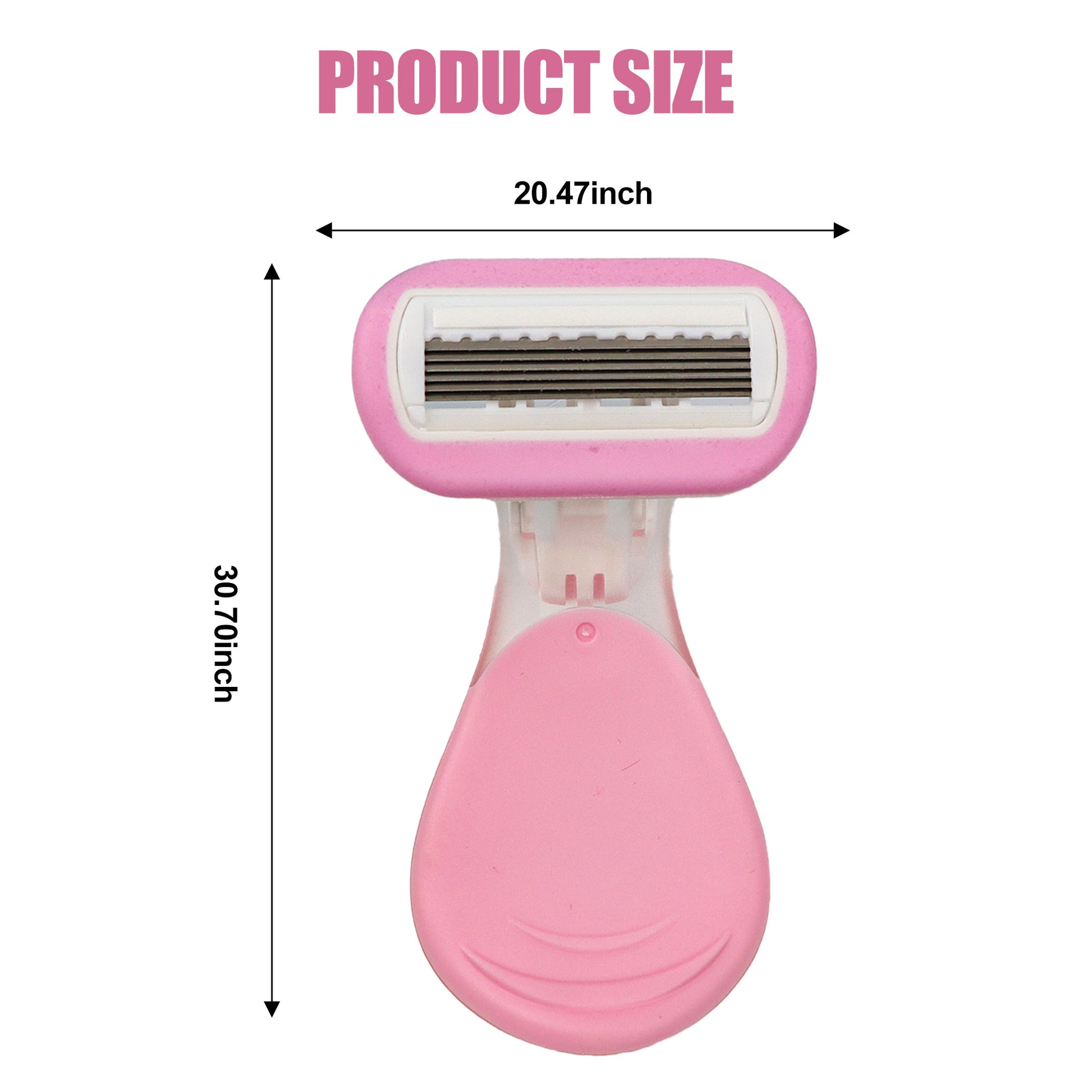 2 Counts Mini Portable Hair Removal Razors for Women, Lightweight Compact Design for Pubic Leg Armpit & Body Hair, Close Precise Shave