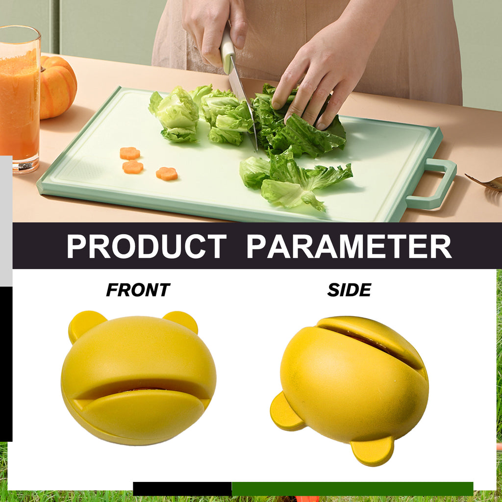 2 Counts Random Color Frog Shape Mini Knife Sharpening Device – Fun frog design meets serious sharpening power