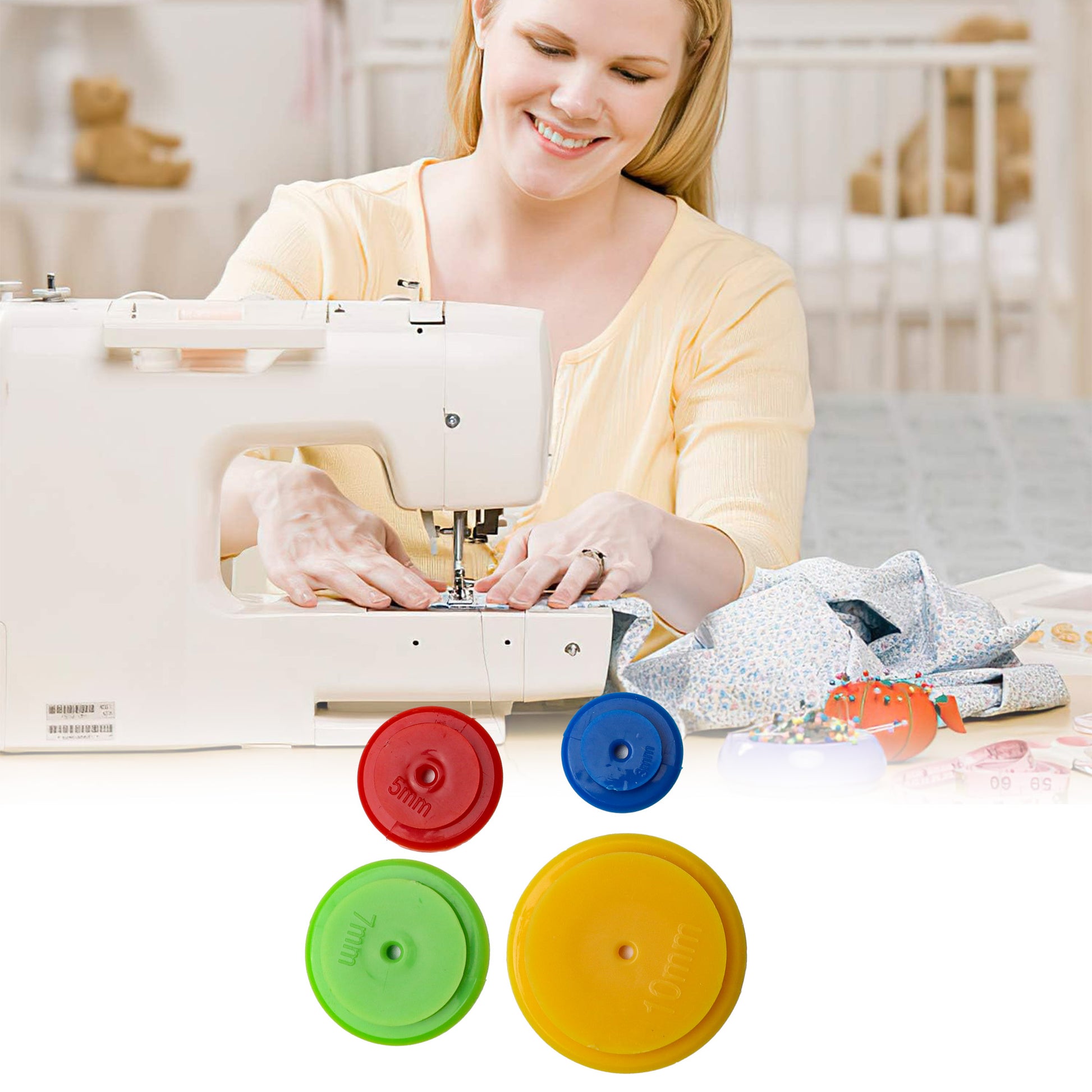 2 Counts Sewing Wheel, 4-Size Multi-Color Tracing Tool for Quilting & Patchwork