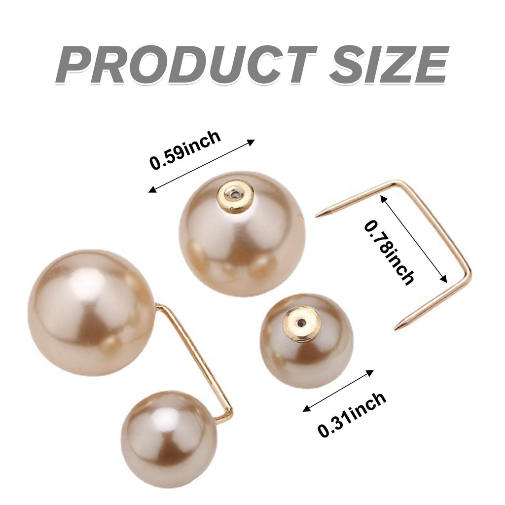 6 Counts Fashion Pearl Brooch - Versatile Accessory for Dresses, Hats & Special Occasions