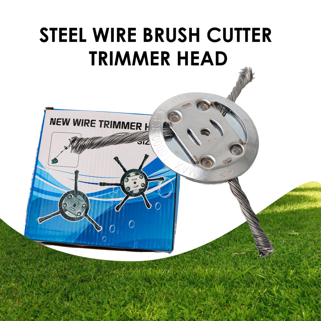 1 Count Steel Wire Grass Trimmer Head,Consistent Cutting Results, Even Trimming, Neat Lawn, Wear Resistance, Durable