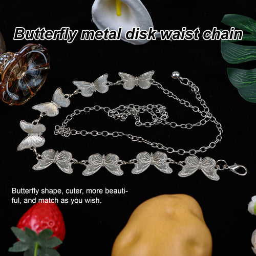 1 Count Boho Butterfly Waist Chain, Adjustable Ethnic Tassel Belt for Festival Outfits