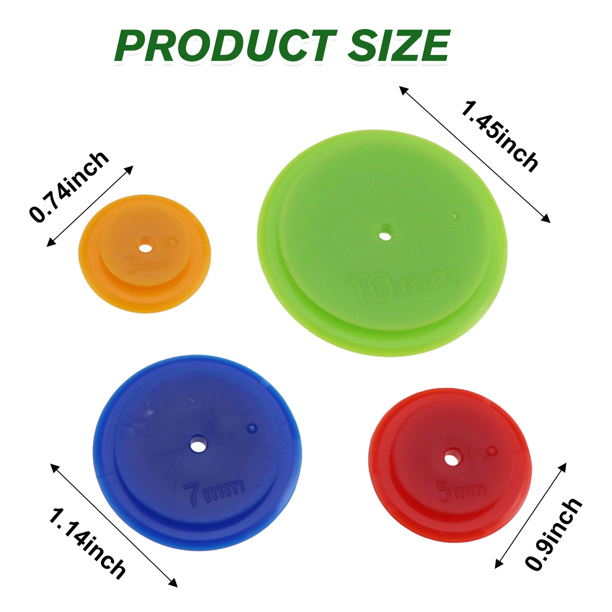 2 Counts Sewing Wheel, 4-Size Multi-Color Tracing Tool for Quilting & Patchwork