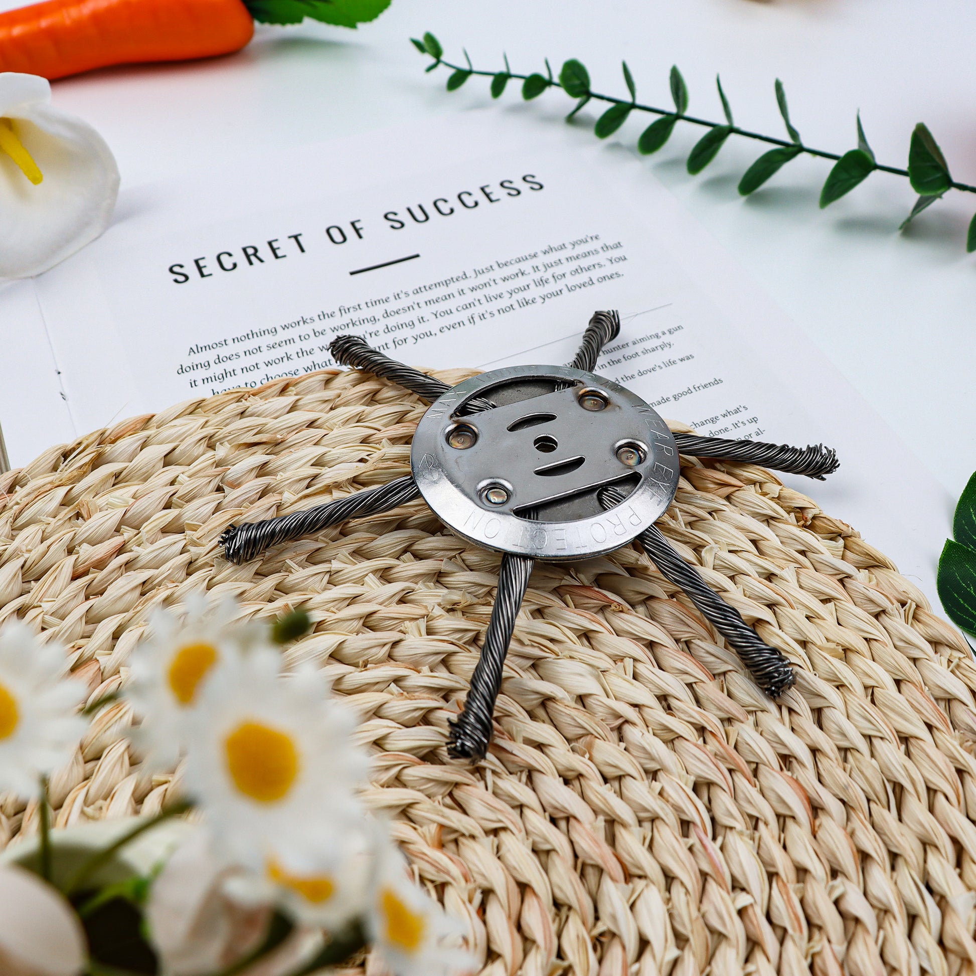 1 Count Steel Wire Weed Trimmer Head, Durable Steel Wire Replacement Head for Weed Eater, Efficient Grass Trimmer for Lawn Care