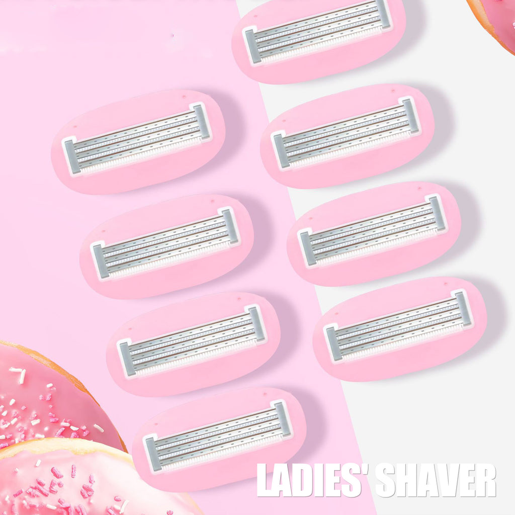 2 Counts Mini Portable Hair Removal Razors for Women, Lightweight Compact Design for Pubic Leg Armpit & Body Hair, Close Precise Shave