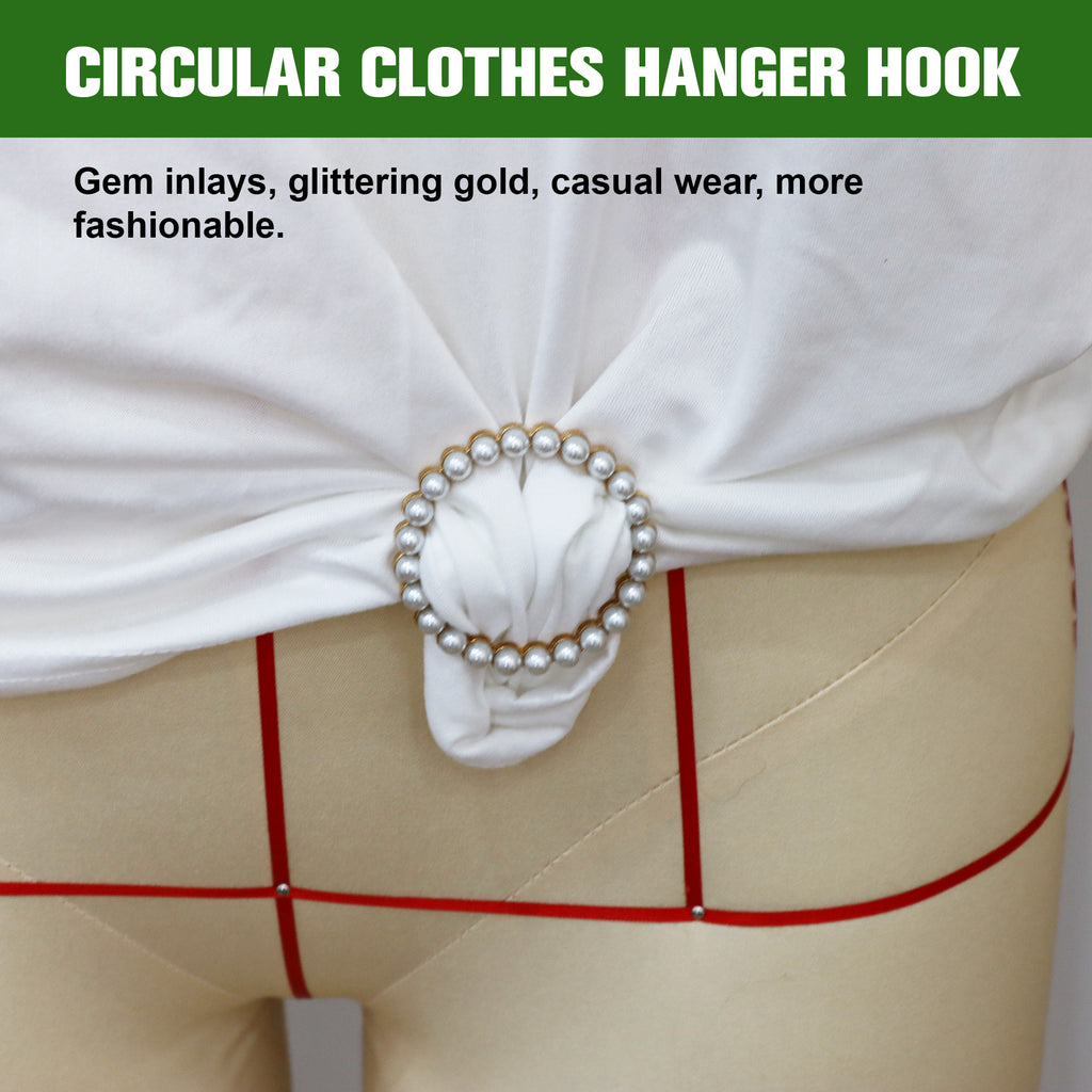 4 Counts Women Clothing Scarf Ring, Rhinestone & Pearl Design for Stylish Outfits