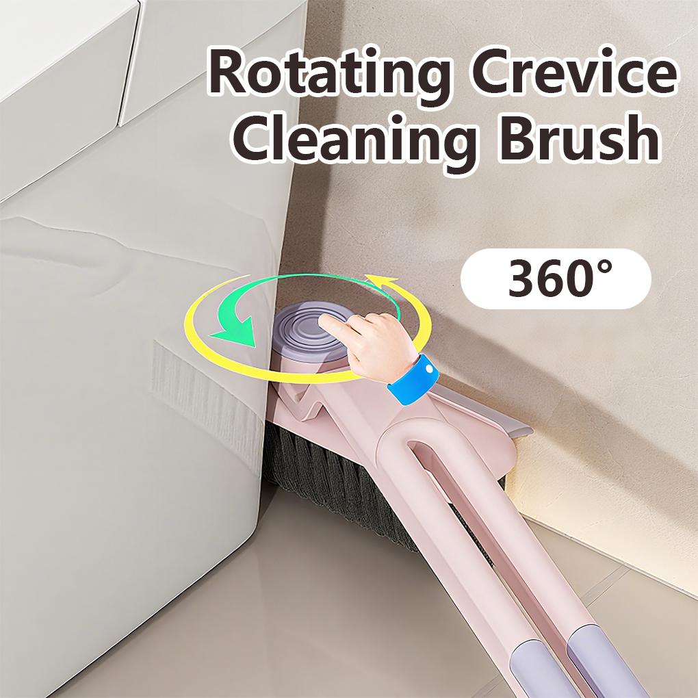 Multi-Function Rotating Crevice Cleaning Brush, 360-Degree Rotating Crevice Household Cleaning Brushes, No Dead Corners Hard Bristle Crevice Gap Brush Tool for Bathroom Household Kitchen